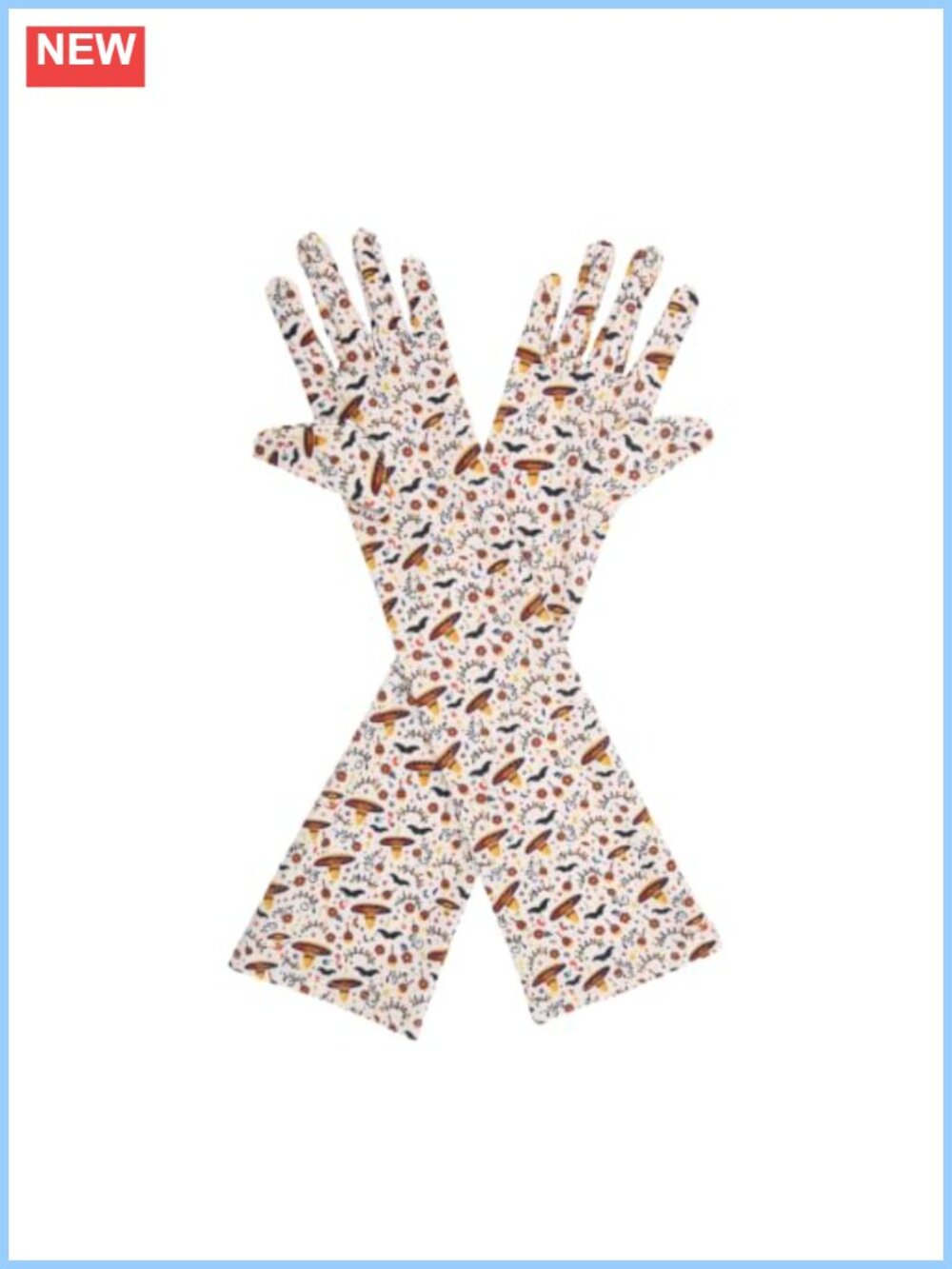 17 Inch Elbow Length Fiesta Costume Gloves Polyester Spandex One Size